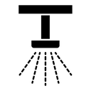 Irrigation black filled icon