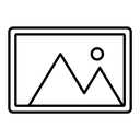 Picture black outline icon
