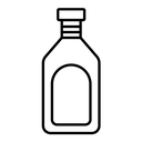 Sauce bottles black outline icon