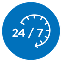 24 7 Emergency call services icon