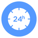 24 Hour Clock Dial icon