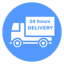 24 Hour Delivery Truck icon