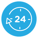 24 hours icon