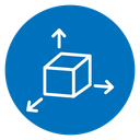 3D modeling icon