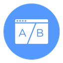 A B testing icon