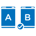 A B testing icon