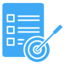 Accomplished Goals Target Checklist icon
