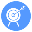 Accuracy Target Arrow Color Filled icon