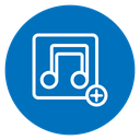 Add music icon