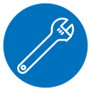 Adjustable wrench icon