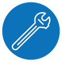 Adjustable wrench icon
