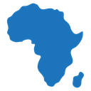 Africa map icon
