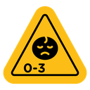 Age warning sign icon