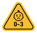 Age warning sign icon