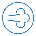 Air spray cloud icon