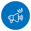 Announcement Megaphone Color Filled icon