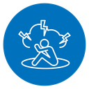 Anxiety or stress 2 icon