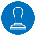 Approval stamp icon