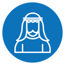 Arabic man icon