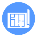 Architecture plan Color Filled icon