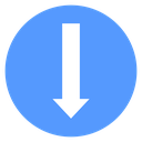 Arrow Down Color Filled icon