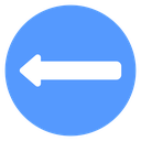 Arrow Left Color Filled icon