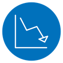 Arrow trend-down 4 icon