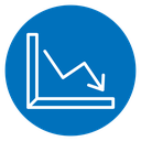 Arrow trend-down icon