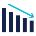 Arrow trend-down icon