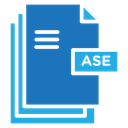 ASE file document Color Filled icon