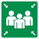 Assembly Point Sign icon