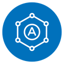 Atom Molecule Structure Color Filled icon