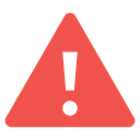 Attention Warning sign Color Filled icon