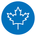 Autumn leaf canadian icon