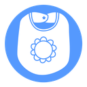 Baby bib icon