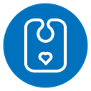 Baby bib icon