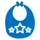 Baby bib icon
