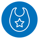 Baby bib icon