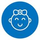 Baby Girl Face icon