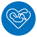 Baby in stomach icon