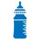 Baby milk bottle icon