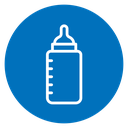 Baby milk bottle icon