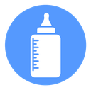 Baby milk bottle icon