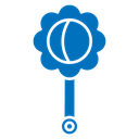 Baby rattle icon