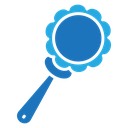 Baby rattle icon