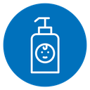 Baby shampoo icon