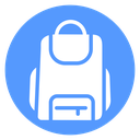 Backpack Front Pocket Color Filled icon