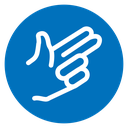 Bang bang gesture icon