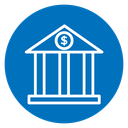 Bank building icon