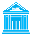 Bank building icon